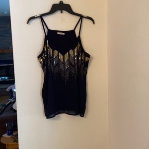 Maurices Tank Top with Beaded Overlay